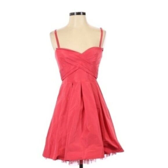 BCBGMAXAZRIA Pleated Strappy Dress 4 – Elegant Formal Cocktail Dress - Picture 2 of 10